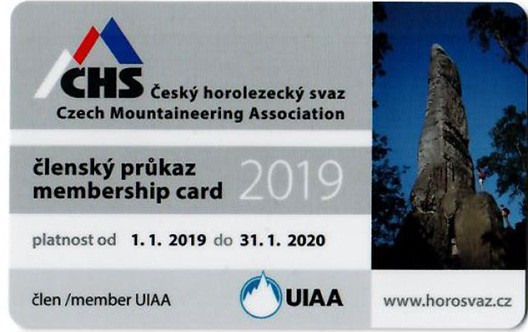 ČHS (UIAA) permit