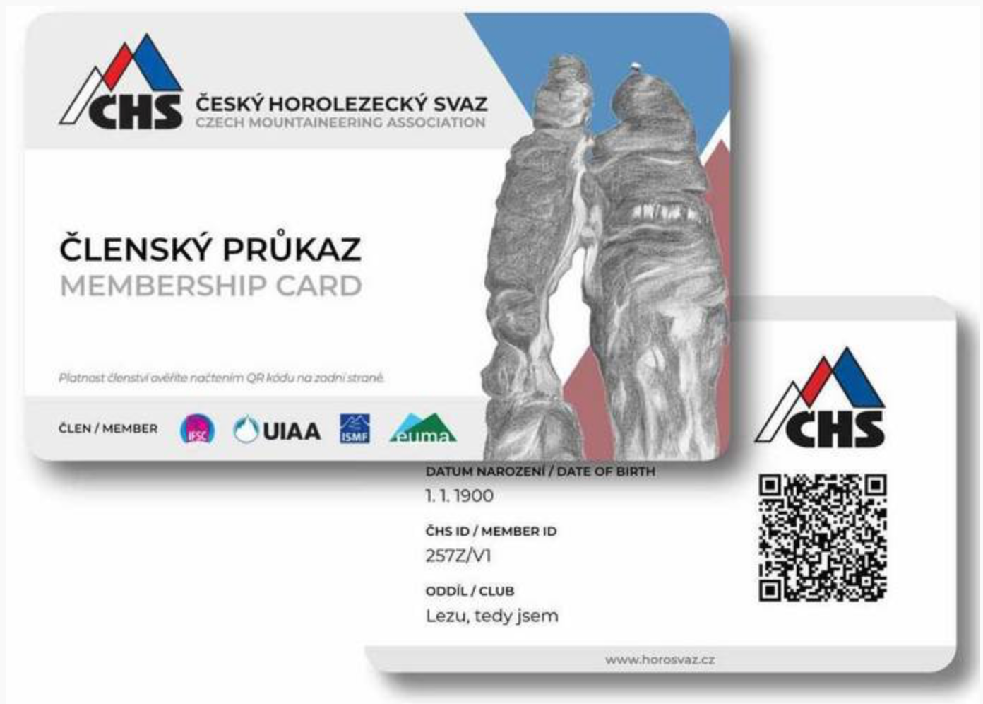 Ausweis des ČHS (UIAA)